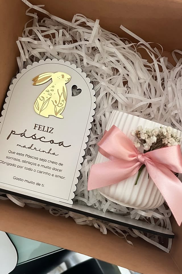 Box de Páscoa Floral – Presente para Madrinha ou Padrinho