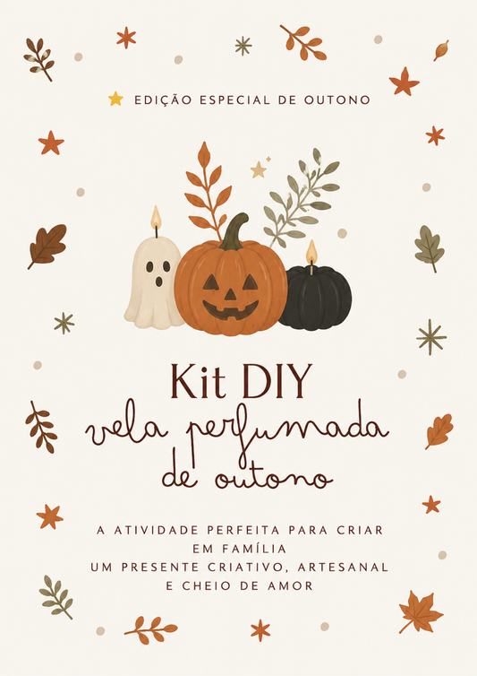 PRÉ-VENDA | Kit DIY – Vela Perfumada Outonal | Cria a Tua Própria Vela Artesanal