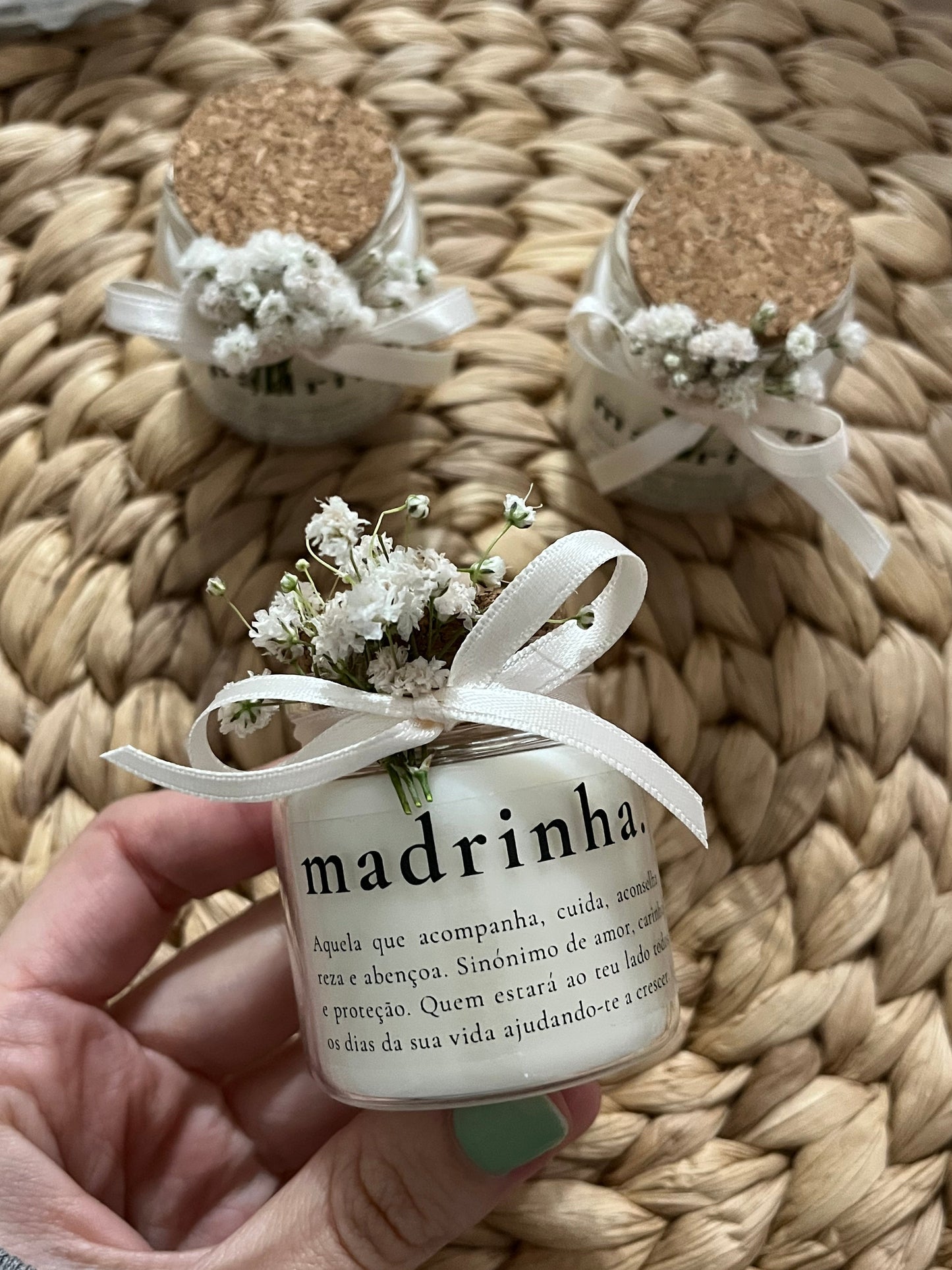 Vela 50ml com Tampa de Cortiça Personalizada