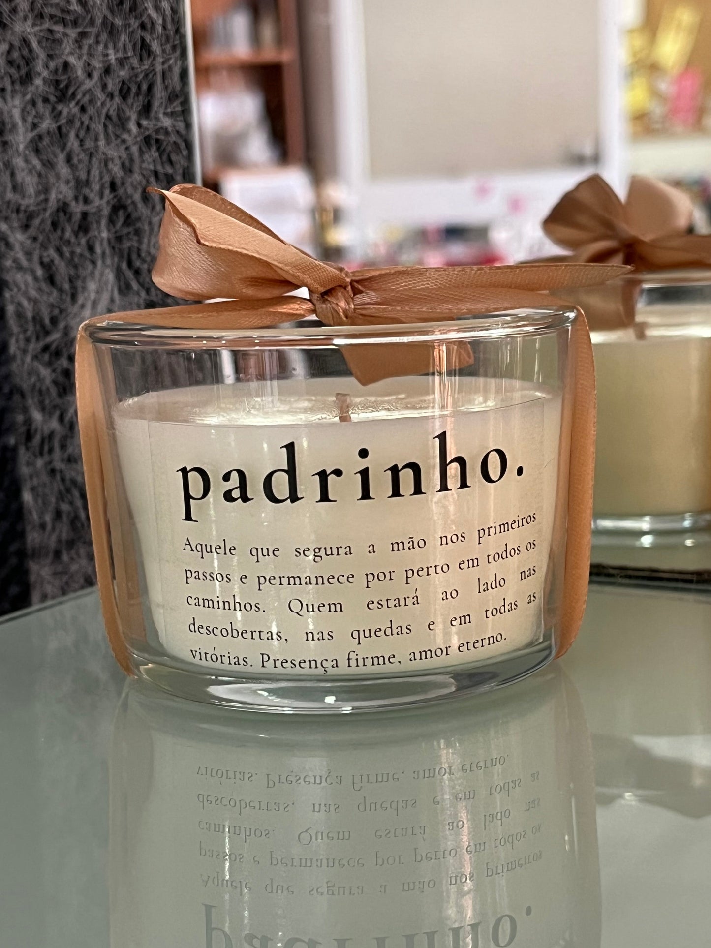 Vela 100ml Presente para Padrinhos com Caixa de Oferta