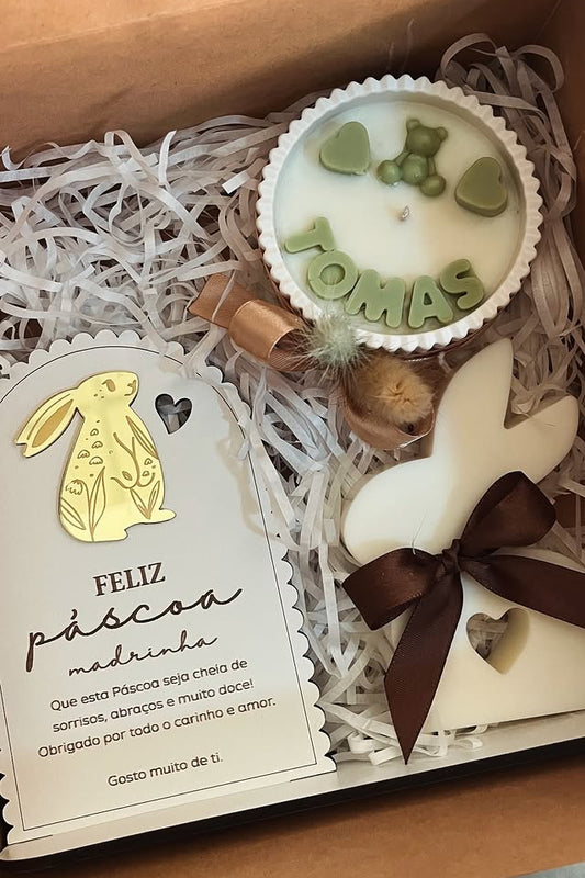 Box Especial de Páscoa para Madrinha Personalizada Nome