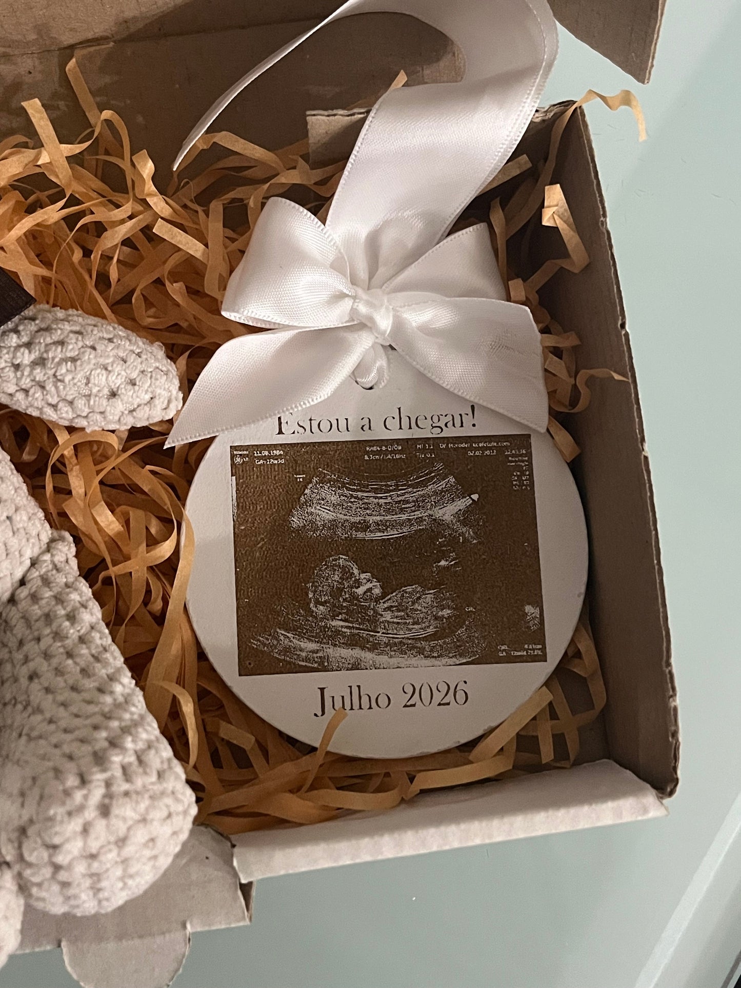 Box Anúncio de Gravidez com Ecografia