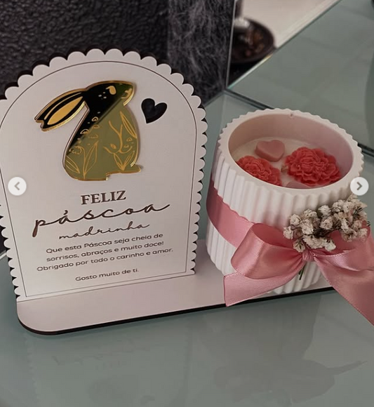 Box de Páscoa Floral – Presente para Madrinha ou Padrinho