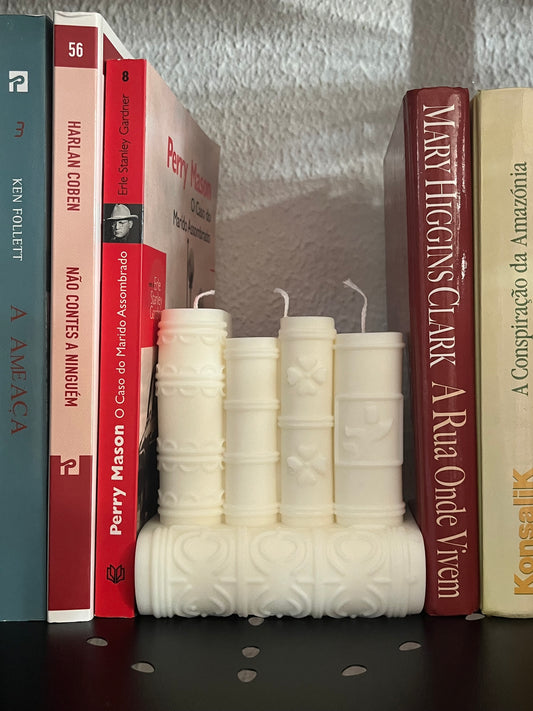 Vela Decorativa Livros