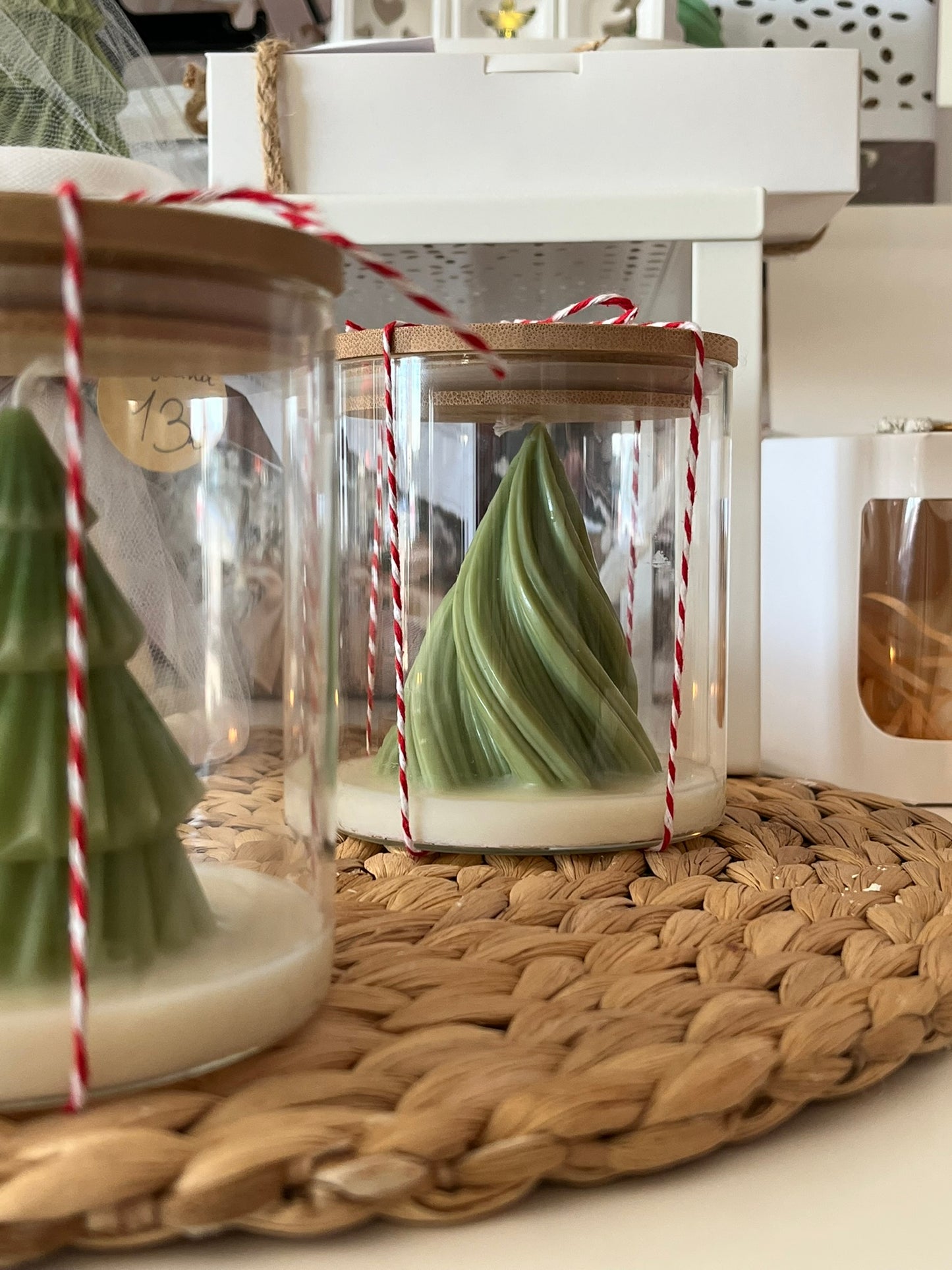 Frasco Decorativo Vela Pinheiro - Coleção de Natal - Loja Lov The Label