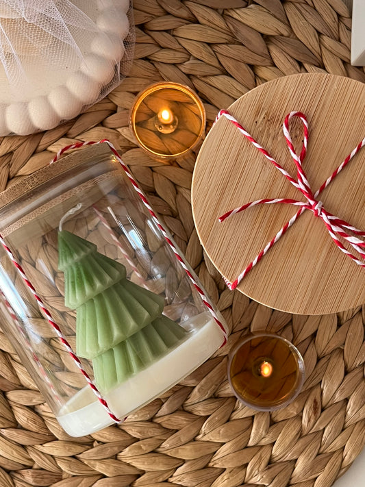 Frasco Decorativo Vela Pinheiro - Coleção de Natal - Loja Lov The Label